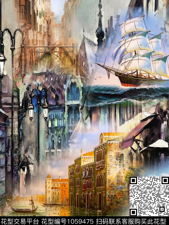 风景景观数码华亿平台数码印花华亿平台下载（图片编号: 1059475） - 瓦栏（Walan）