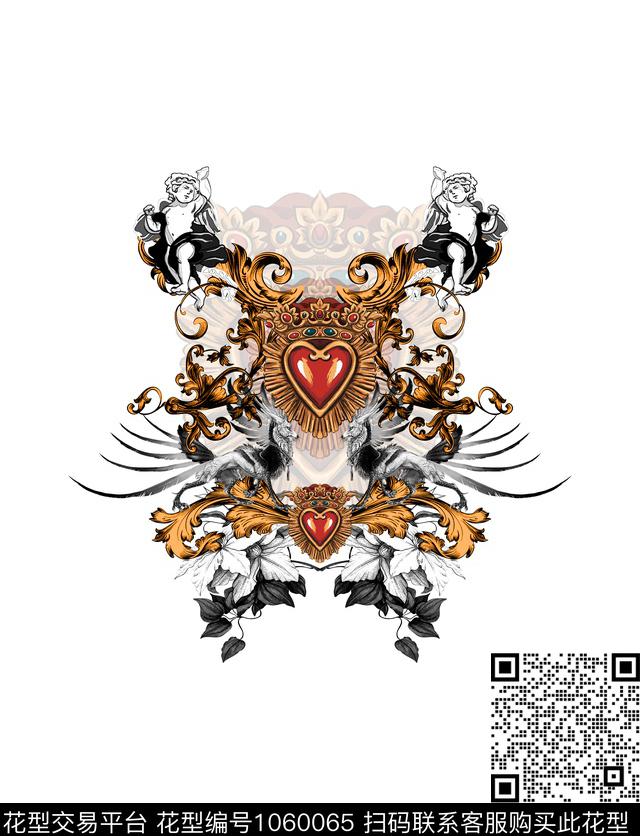 抽象男装定位花数码印花华亿平台下载（图片编号: 1060065） - 瓦栏（Walan）