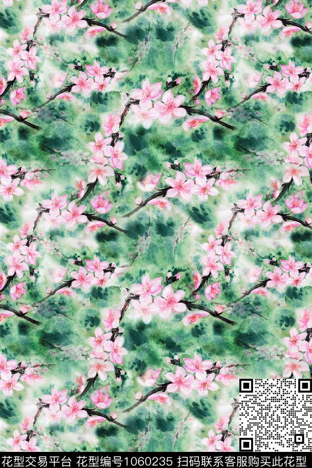 民族风小碎花抽象数码印花华亿平台下载（图片编号: 1060235） - 瓦栏（Walan）