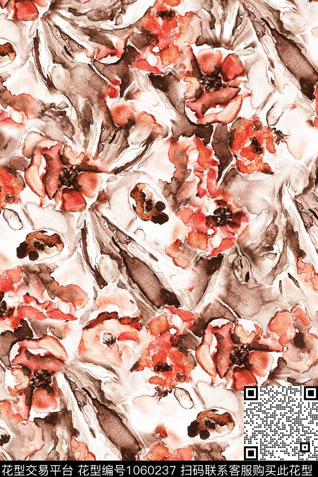 民族风小碎花抽象数码印花华亿平台下载（图片编号: 1060237） - 瓦栏（Walan）