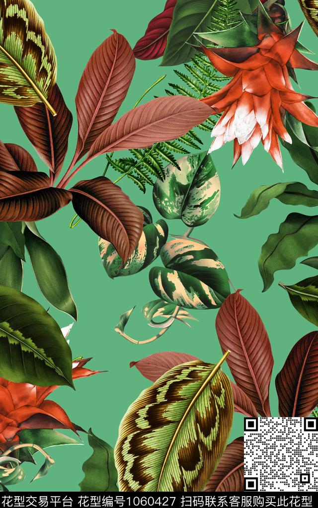 花卉泳装南美数码印花华亿平台下载（图片编号: 1060427） - 瓦栏（Walan）