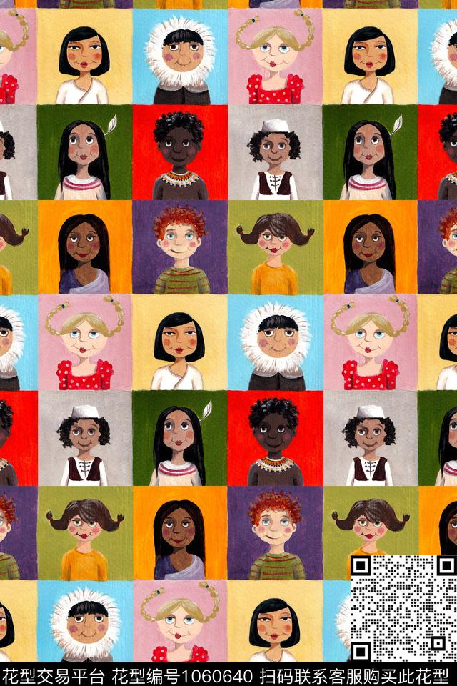 趣味人物数码印花华亿平台下载（图片编号: 1060640） - 瓦栏（Walan）