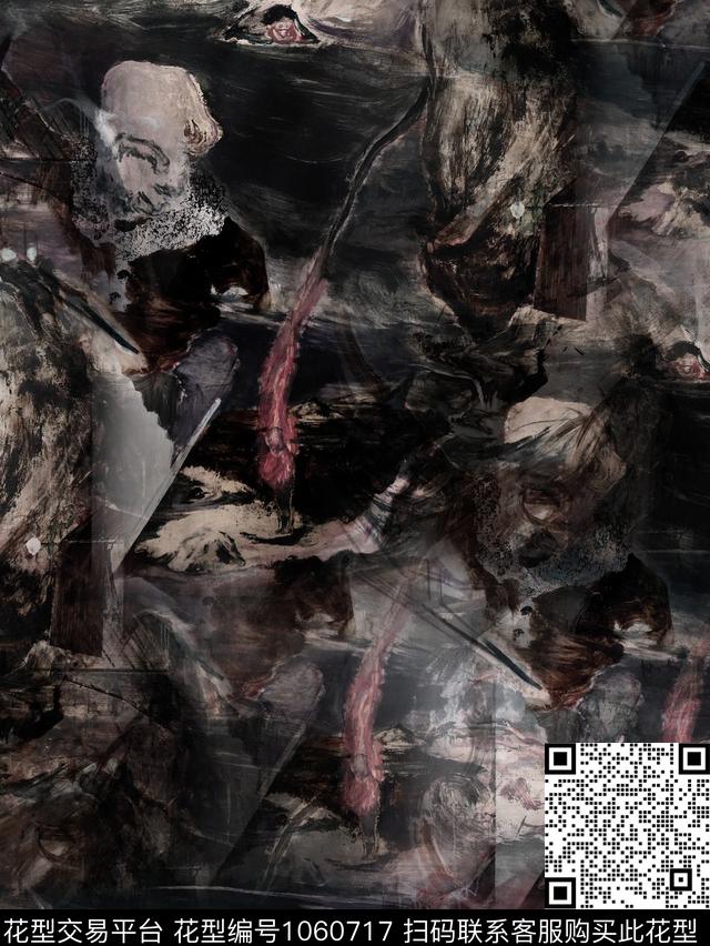 男装文艺复古数码印花华亿平台下载（图片编号: 1060717） - 瓦栏（Walan）