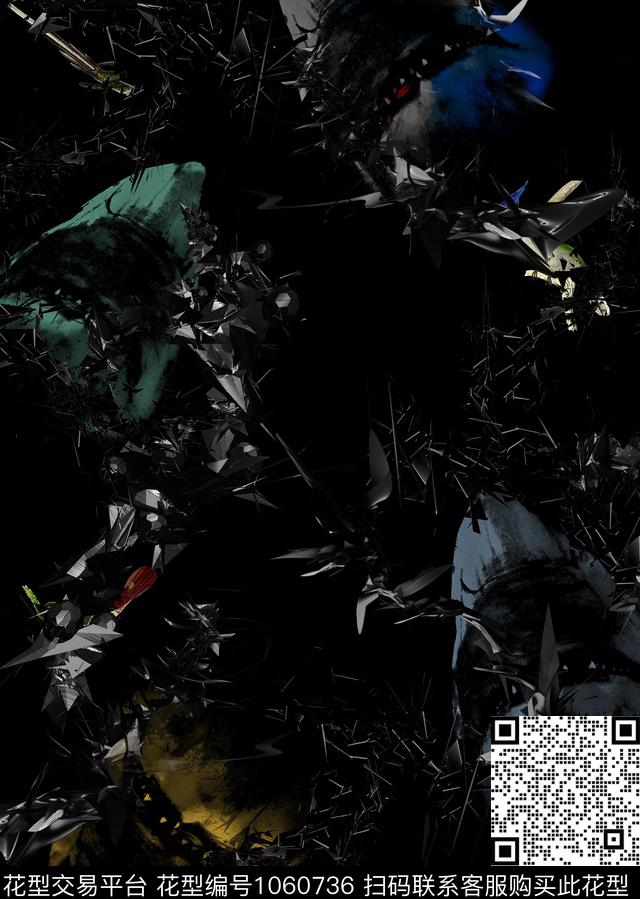 男装动物大牌风数码印花华亿平台下载（图片编号: 1060736） - 瓦栏（Walan）