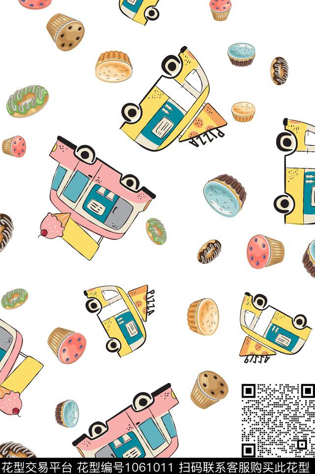 食物卡通可爱传统印花华亿平台下载（图片编号: 1061011） - 瓦栏（Walan）