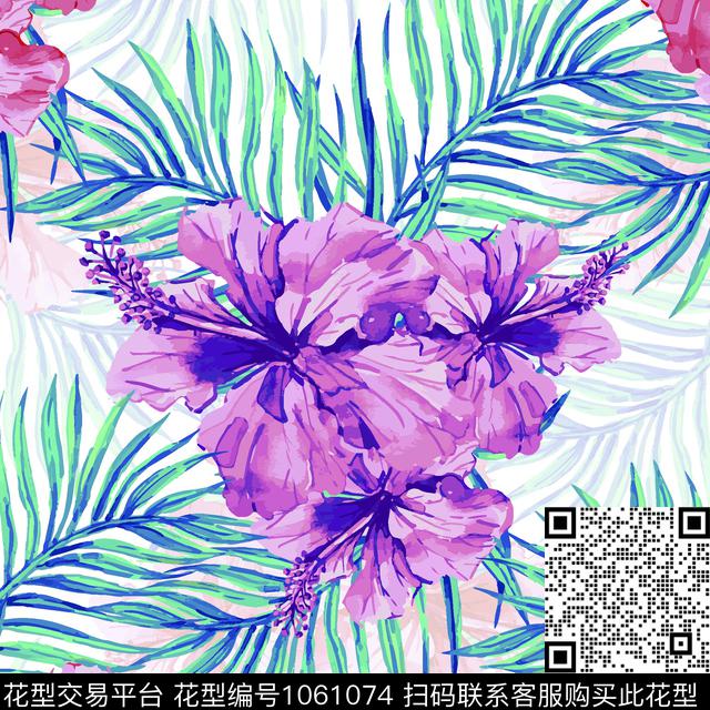数码华亿平台小碎花月季花数码印花华亿平台下载（图片编号: 1061074） - 瓦栏（Walan）