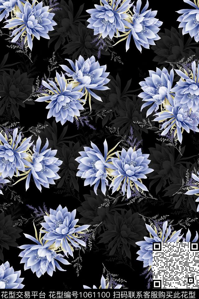 大花数码华亿平台定位花数码印花华亿平台下载（图片编号: 1061100） - 瓦栏（Walan）