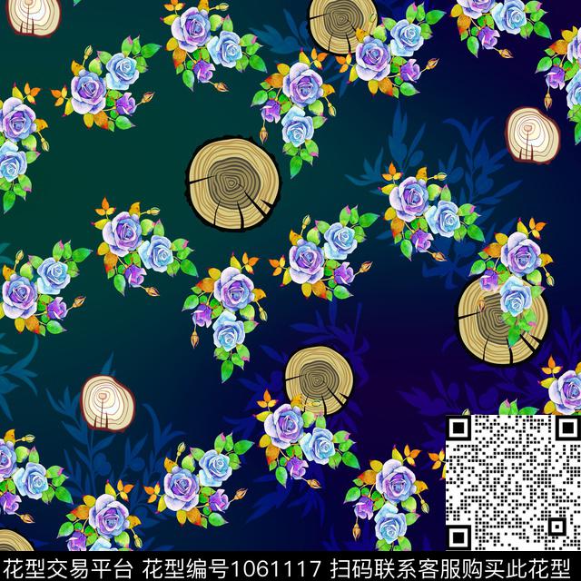 水彩花卉手绘花卉小方巾数码印花华亿平台下载（图片编号: 1061117） - 瓦栏（Walan）