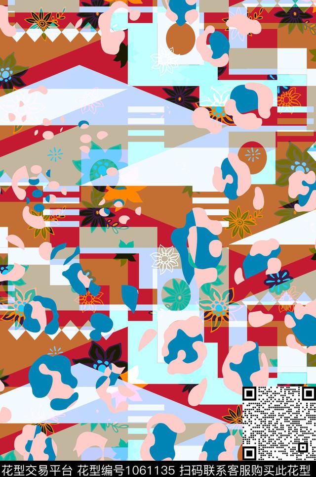 数码华亿平台女装几何数码印花华亿平台下载（图片编号: 1061135） - 瓦栏（Walan）