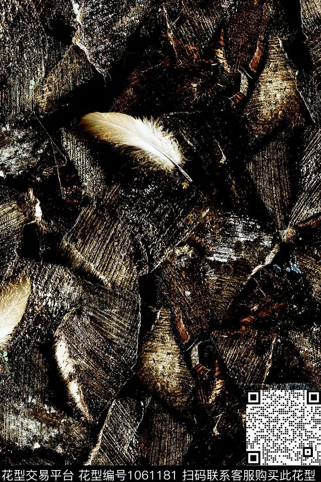 肌理抽象男装数码印花华亿平台下载（图片编号: 1061181） - 瓦栏（Walan）