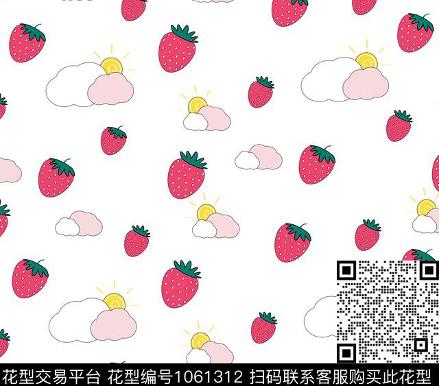 草莓卡通动物床品传统印花华亿平台下载（图片编号: 1061312） - 瓦栏（Walan）