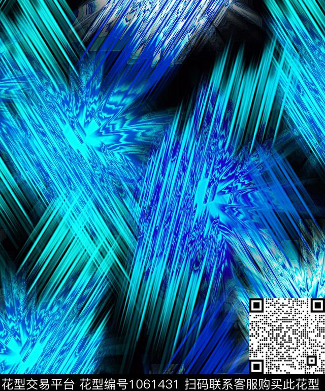 抽象几何混合拼接数码印花华亿平台下载（图片编号: 1061431） - 瓦栏（Walan）