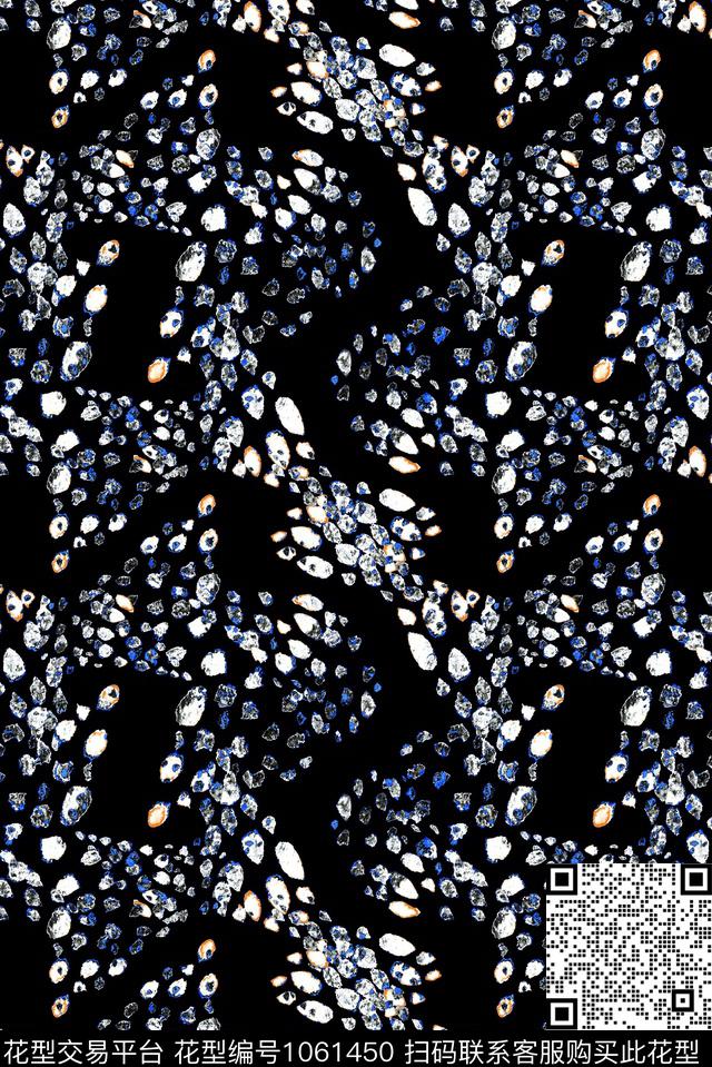 数码华亿平台民族风抽象数码印花华亿平台下载（图片编号: 1061450） - 瓦栏（Walan）