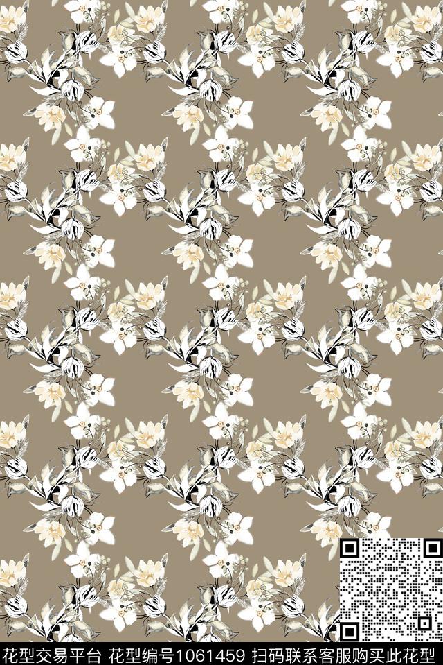 数码华亿平台民族风小碎花数码印花华亿平台下载（图片编号: 1061459） - 瓦栏（Walan）