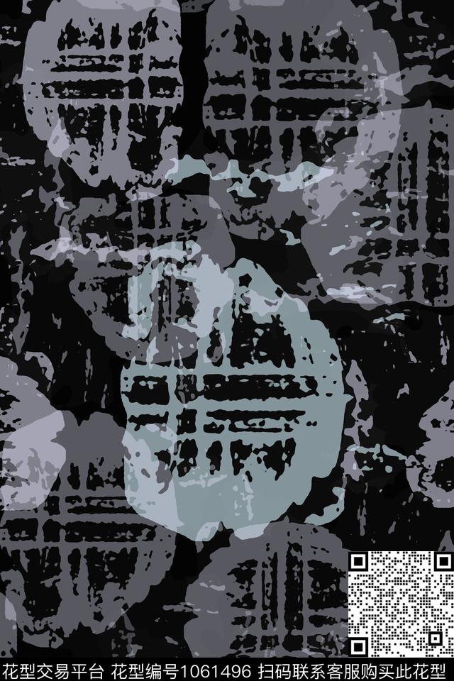 抽象男装休闲花卉圆圈与波点传统印花华亿平台下载（图片编号: 1061496） - 瓦栏（Walan）