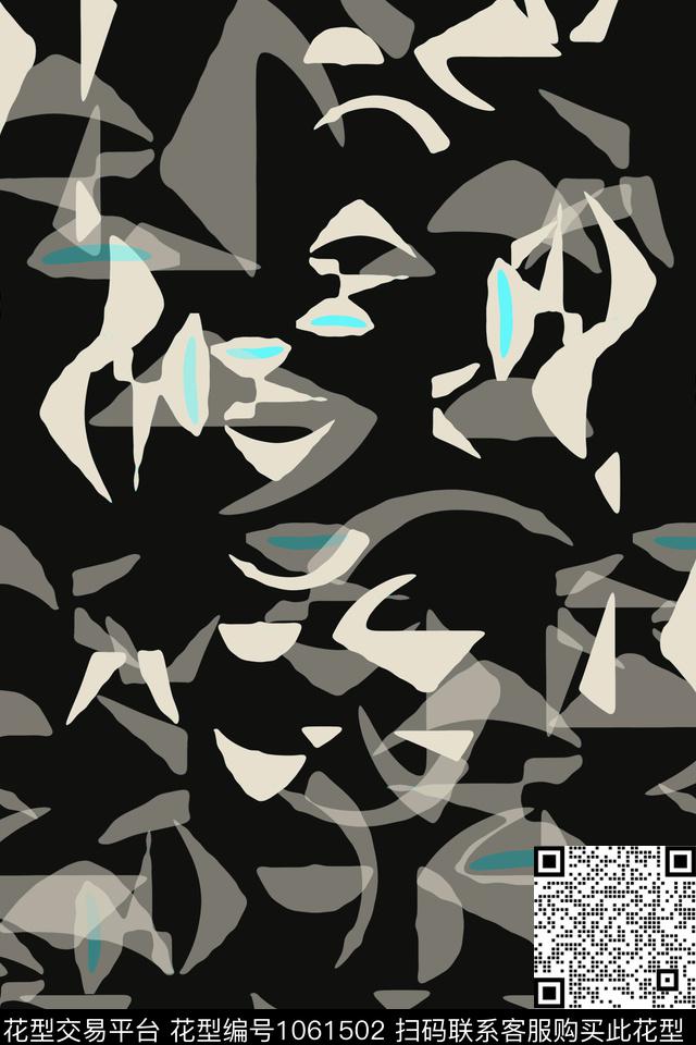 男装休闲花卉抽象风格几何传统印花华亿平台下载（图片编号: 1061502） - 瓦栏（Walan）