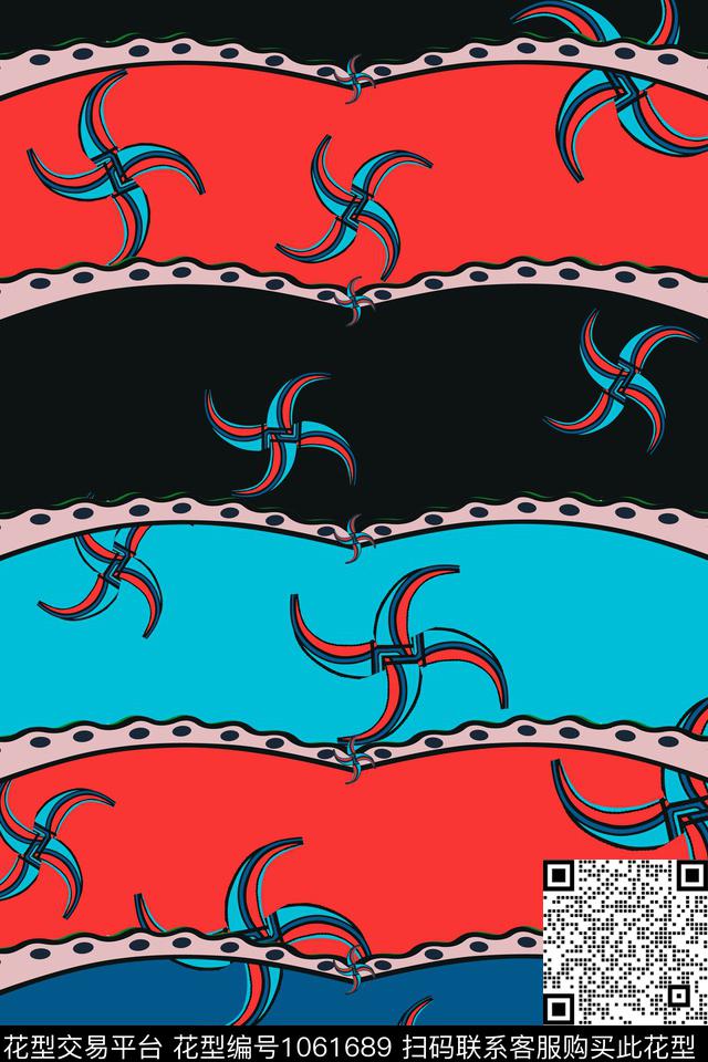 数码华亿平台几何大牌风数码印花华亿平台下载（图片编号: 1061689） - 瓦栏（Walan）