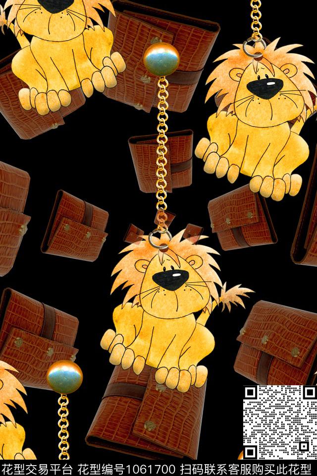 数码华亿平台狮子皮包数码印花华亿平台下载（图片编号: 1061700） - 瓦栏（Walan）