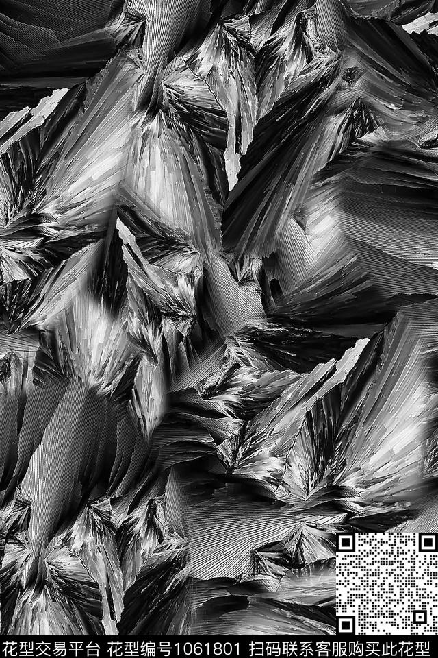 肌理抽象男装数码印花华亿平台下载（图片编号: 1061801） - 瓦栏（Walan）