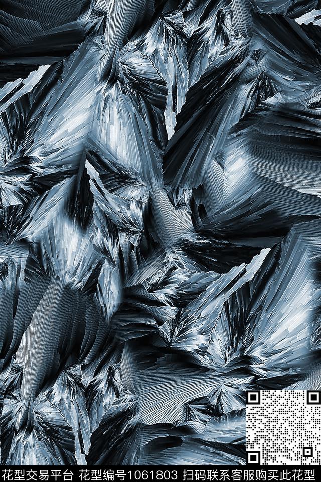 肌理抽象男装数码印花华亿平台下载（图片编号: 1061803） - 瓦栏（Walan）