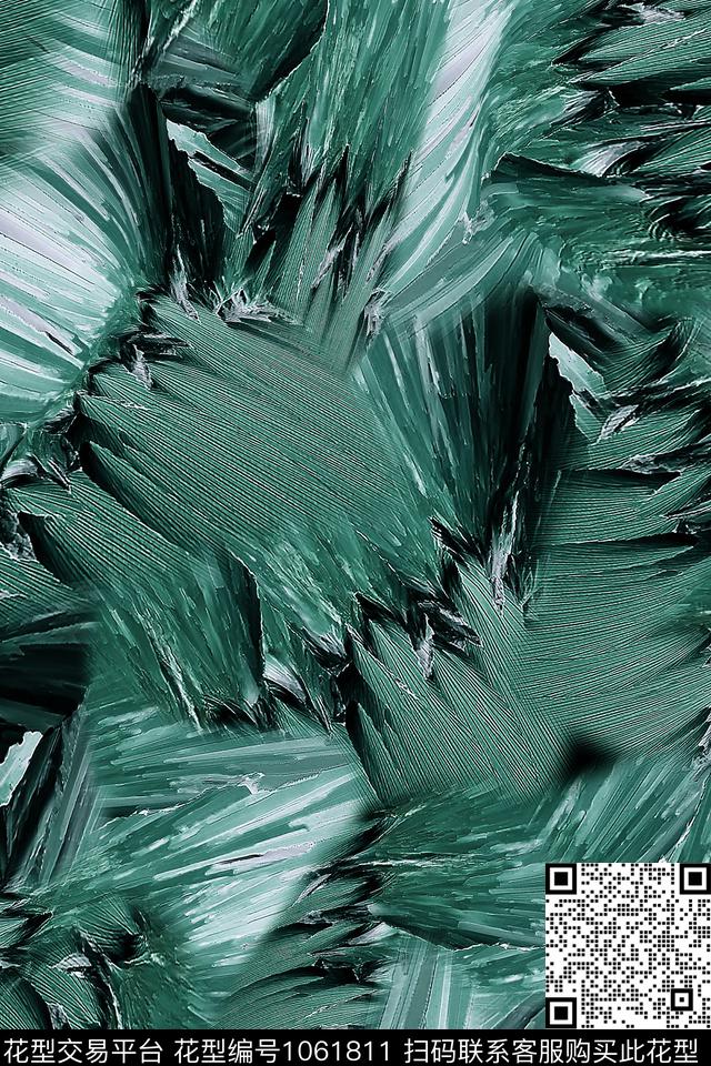 肌理抽象男装数码印花华亿平台下载（图片编号: 1061811） - 瓦栏（Walan）