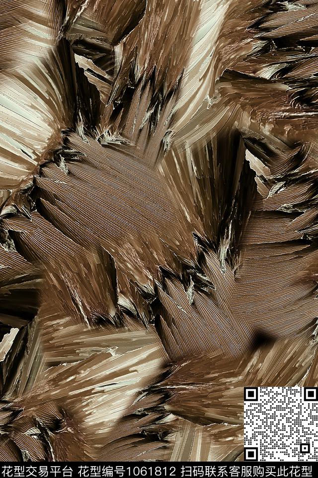 肌理抽象男装数码印花华亿平台下载（图片编号: 1061812） - 瓦栏（Walan）