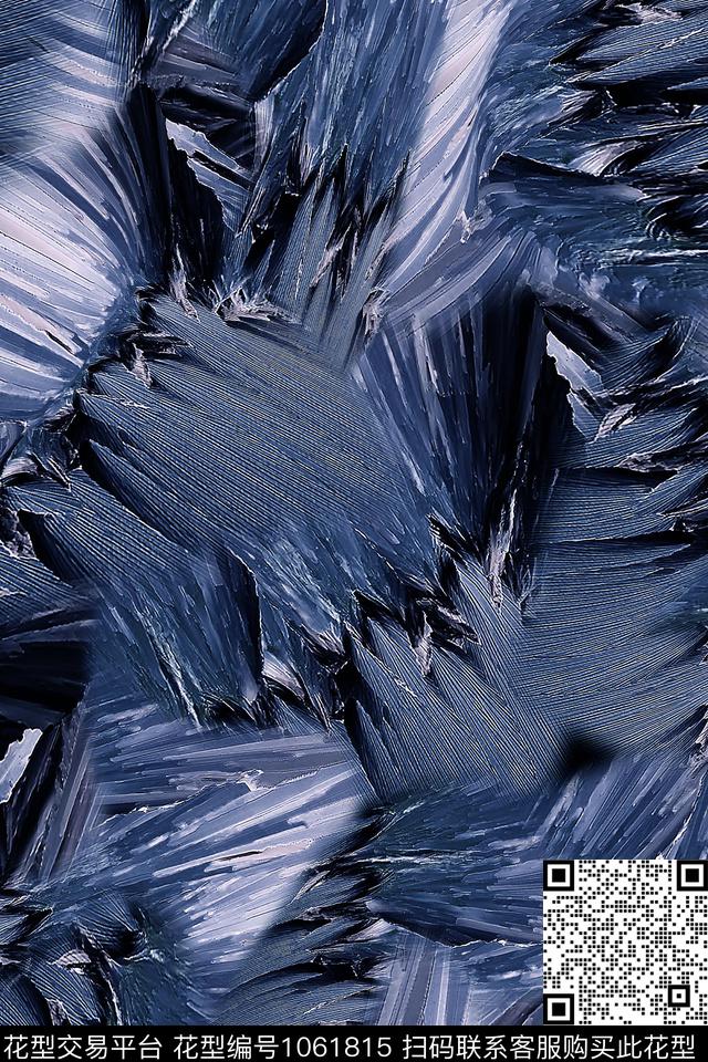 肌理抽象男装数码印花华亿平台下载（图片编号: 1061815） - 瓦栏（Walan）