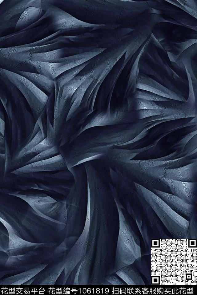 肌理抽象男装数码印花华亿平台下载（图片编号: 1061819） - 瓦栏（Walan）