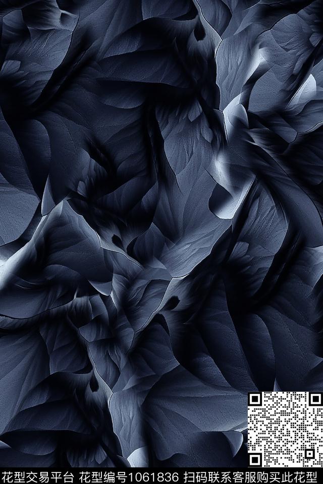 肌理抽象男装数码印花华亿平台下载（图片编号: 1061836） - 瓦栏（Walan）