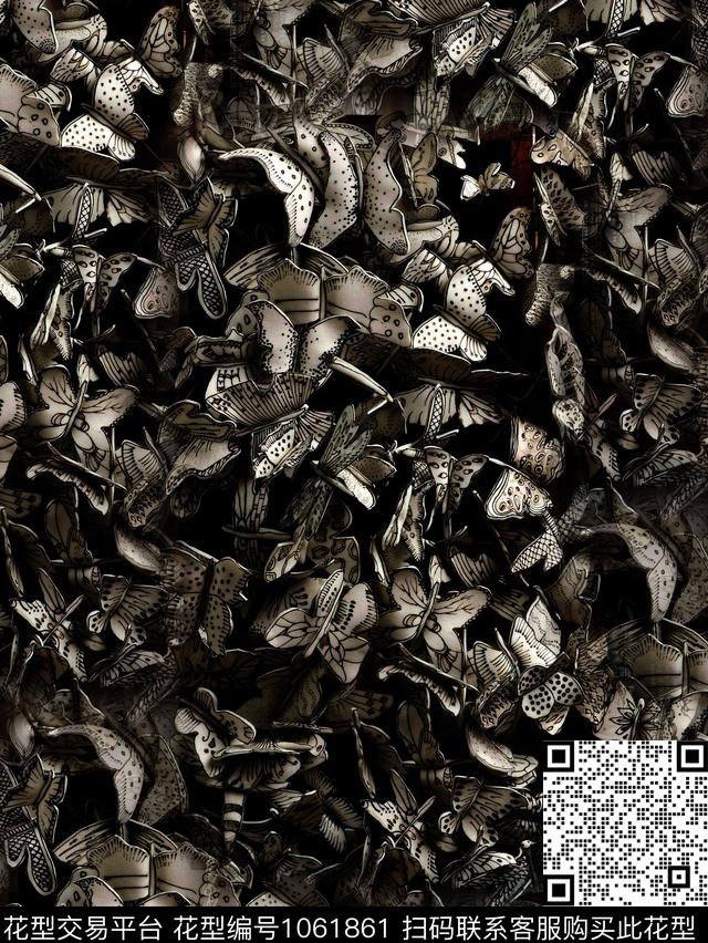 男装文艺复古数码印花华亿平台下载（图片编号: 1061861） - 瓦栏（Walan）