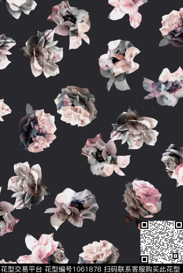 数码华亿平台抽象男装传统印花华亿平台下载（图片编号: 1061878） - 瓦栏（Walan）