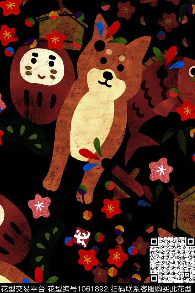 卡通趣味男装数码印花华亿平台下载（图片编号: 1061892） - 瓦栏（Walan）