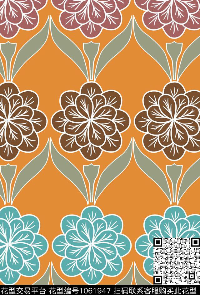 民族风女装复古传统印花华亿平台下载（图片编号: 1061947） - 瓦栏（Walan）