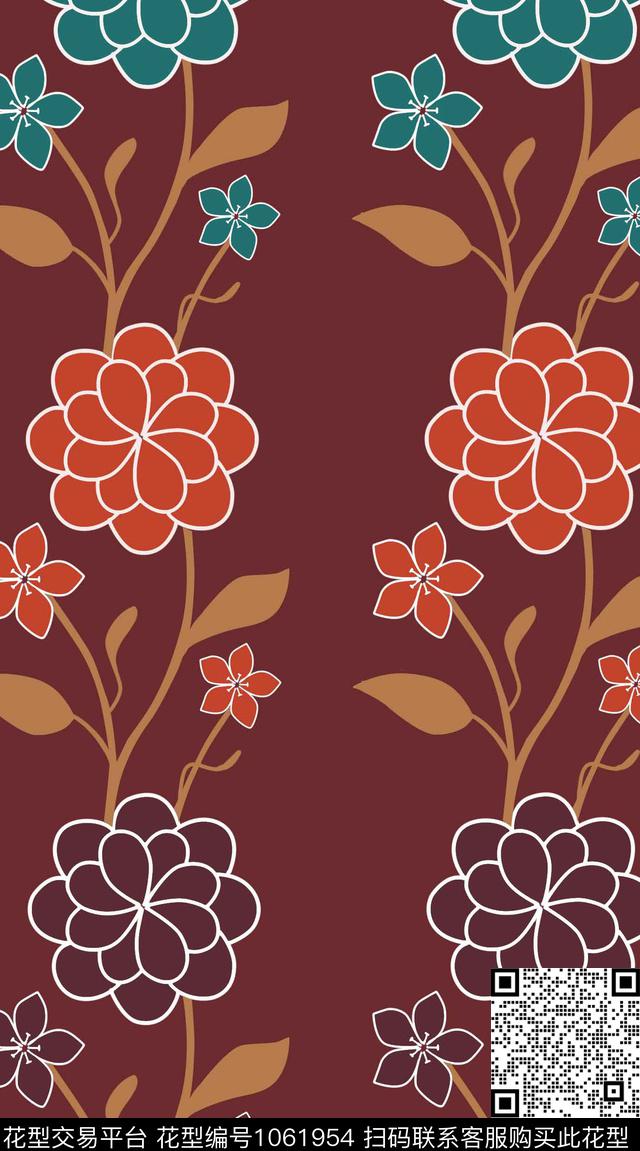 民族风女装复古传统印花华亿平台下载（图片编号: 1061954） - 瓦栏（Walan）