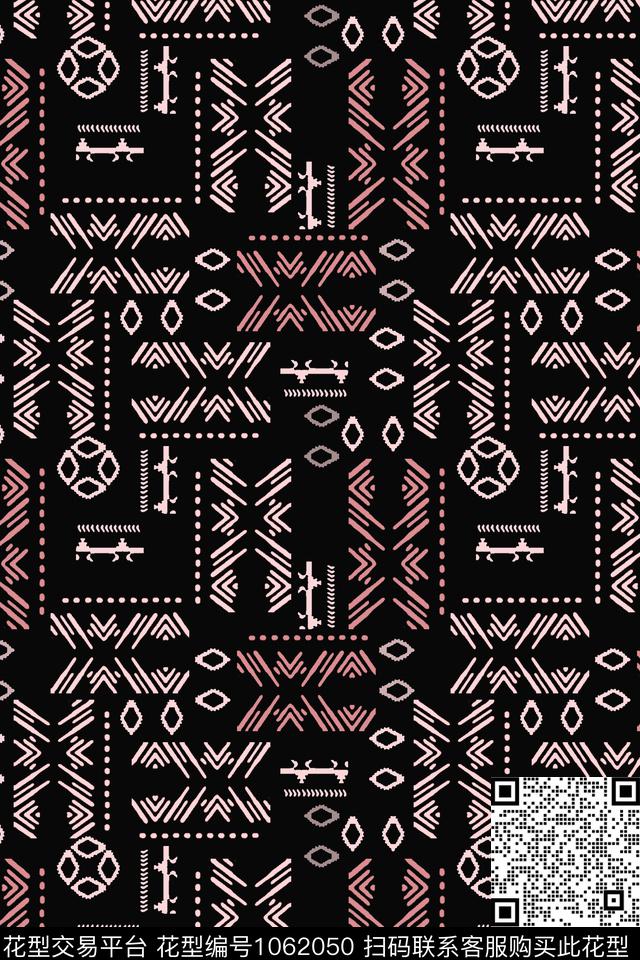 抽象男装签字笔印花别样几何传统印花华亿平台下载（图片编号: 1062050） - 瓦栏（Walan）