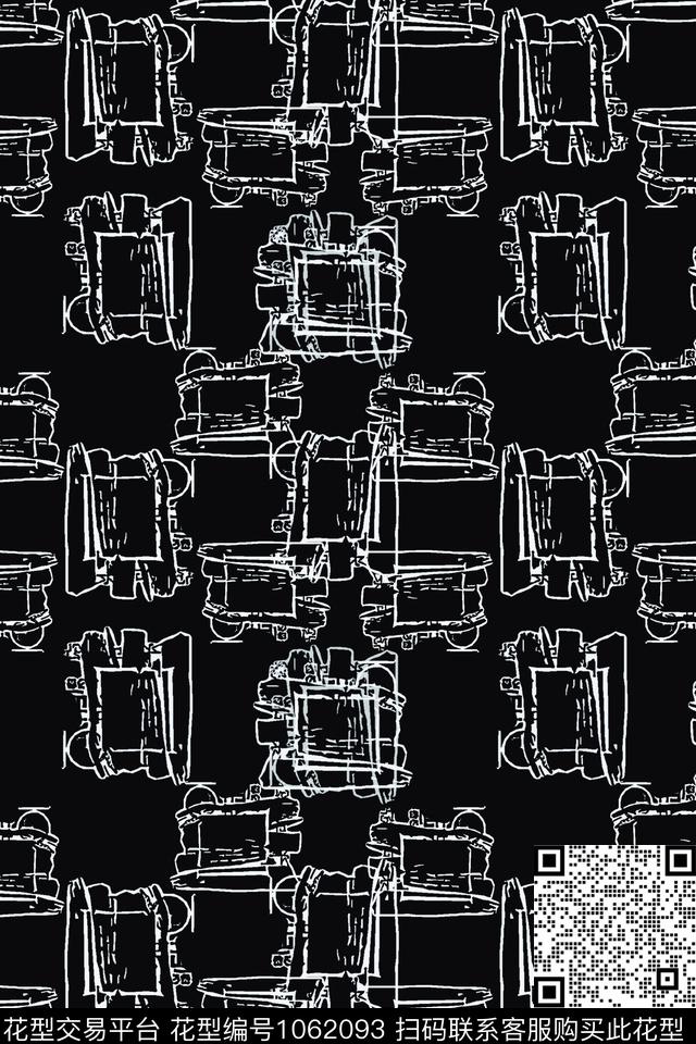 男装休闲花卉几何别样几何传统印花华亿平台下载（图片编号: 1062093） - 瓦栏（Walan）