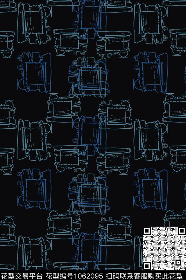 男装休闲花卉几何别样几何传统印花华亿平台下载（图片编号: 1062095） - 瓦栏（Walan）