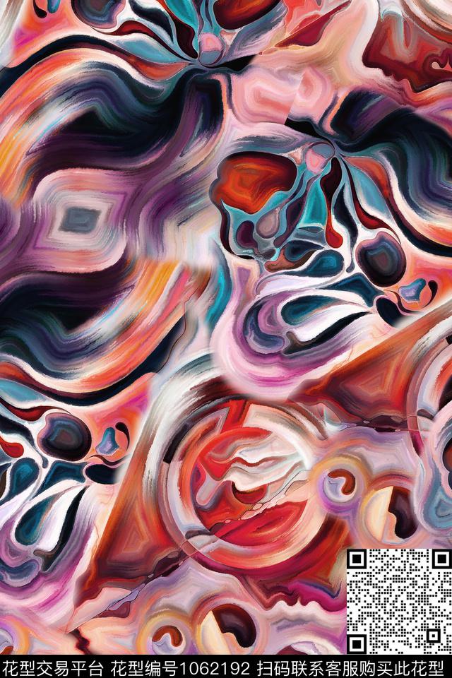 数码华亿平台肌理抽象数码印花华亿平台下载（图片编号: 1062192） - 瓦栏（Walan）