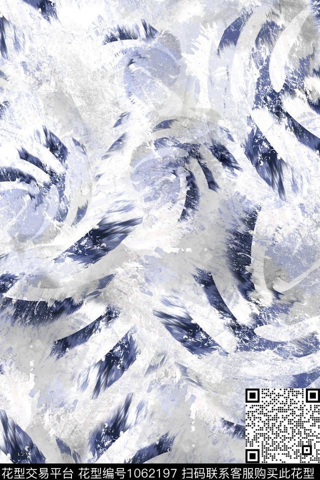 条纹民族风抽象数码印花华亿平台下载（图片编号: 1062197） - 瓦栏（Walan）