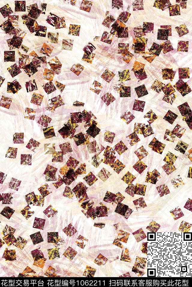 条纹民族风抽象数码印花华亿平台下载（图片编号: 1062211） - 瓦栏（Walan）