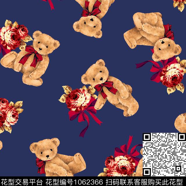 玫瑰花童装抱枕数码印花华亿平台下载（图片编号: 1062366） - 瓦栏（Walan）