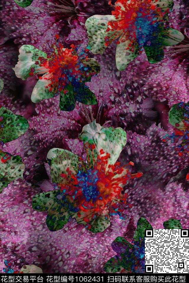 数码华亿平台植物女装数码印花华亿平台下载（图片编号: 1062431） - 瓦栏（Walan）