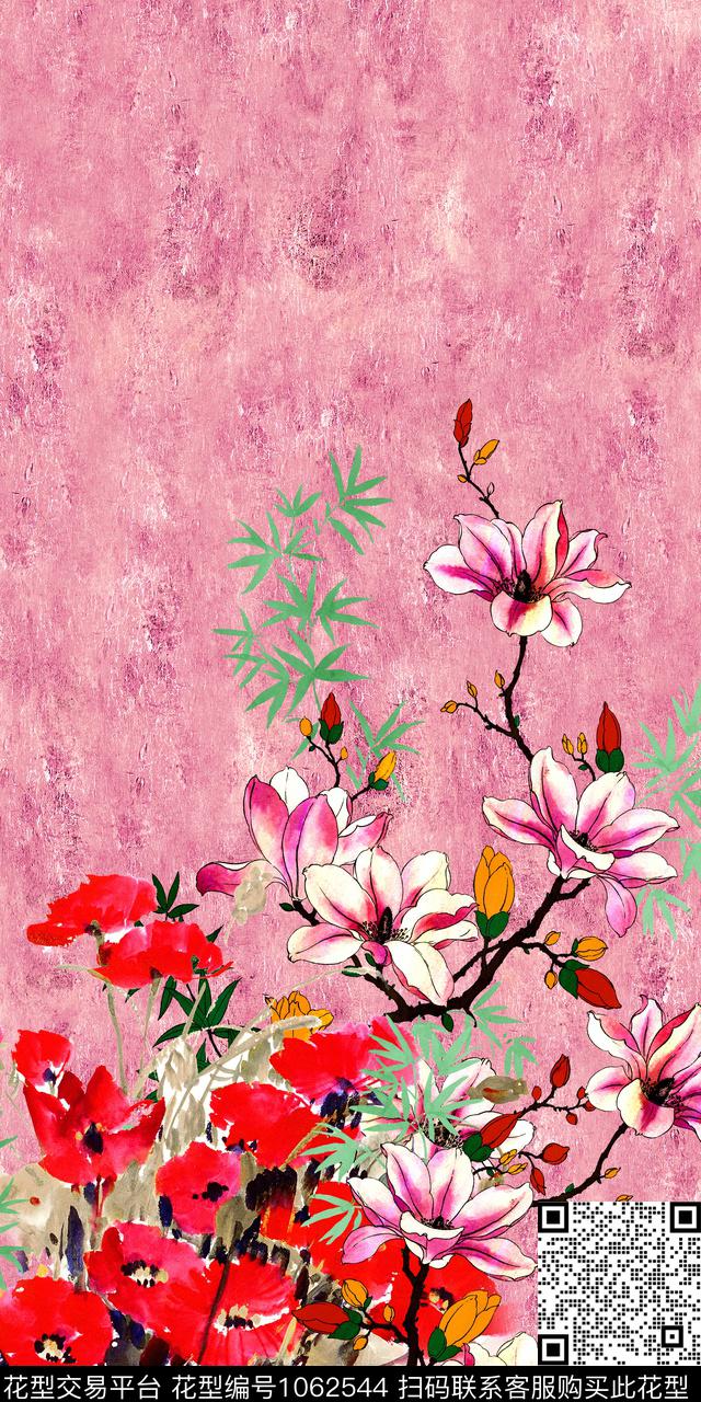 数码华亿平台定位花花卉数码印花华亿平台下载（图片编号: 1062544） - 瓦栏（Walan）