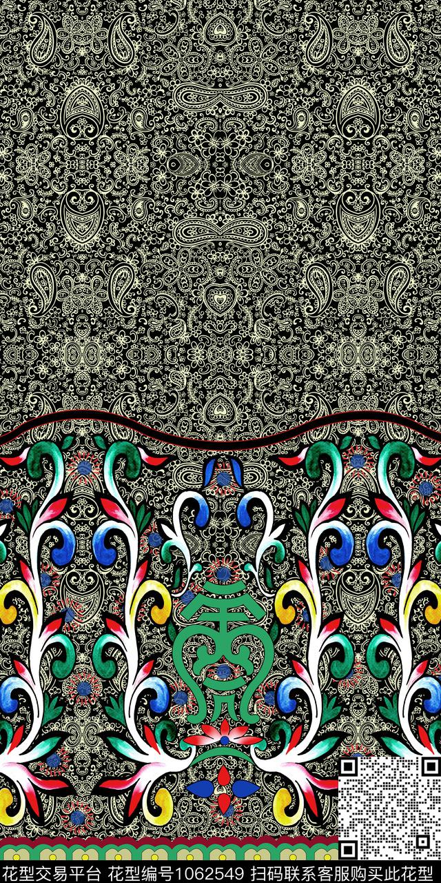 数码华亿平台民族风大牌风数码印花华亿平台下载（图片编号: 1062549） - 瓦栏（Walan）