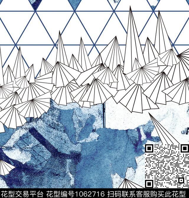 数码华亿平台抽象几何数码印花华亿平台下载（图片编号: 1062716） - 瓦栏（Walan）