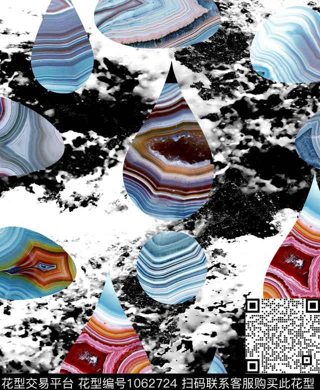 数码华亿平台几何热带华亿平台数码印花华亿平台下载（图片编号: 1062724） - 瓦栏（Walan）