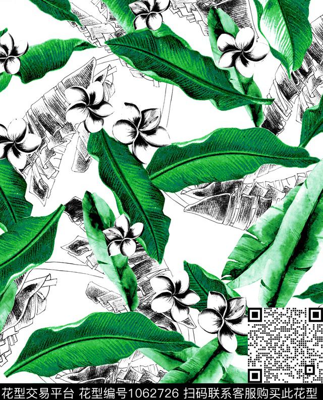 数码华亿平台几何热带华亿平台数码印花华亿平台下载（图片编号: 1062726） - 瓦栏（Walan）