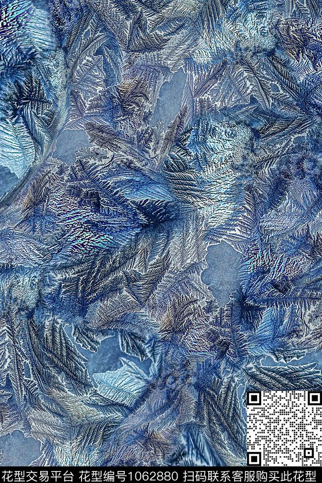 肌理抽象男装数码印花华亿平台下载（图片编号: 1062880） - 瓦栏（Walan）