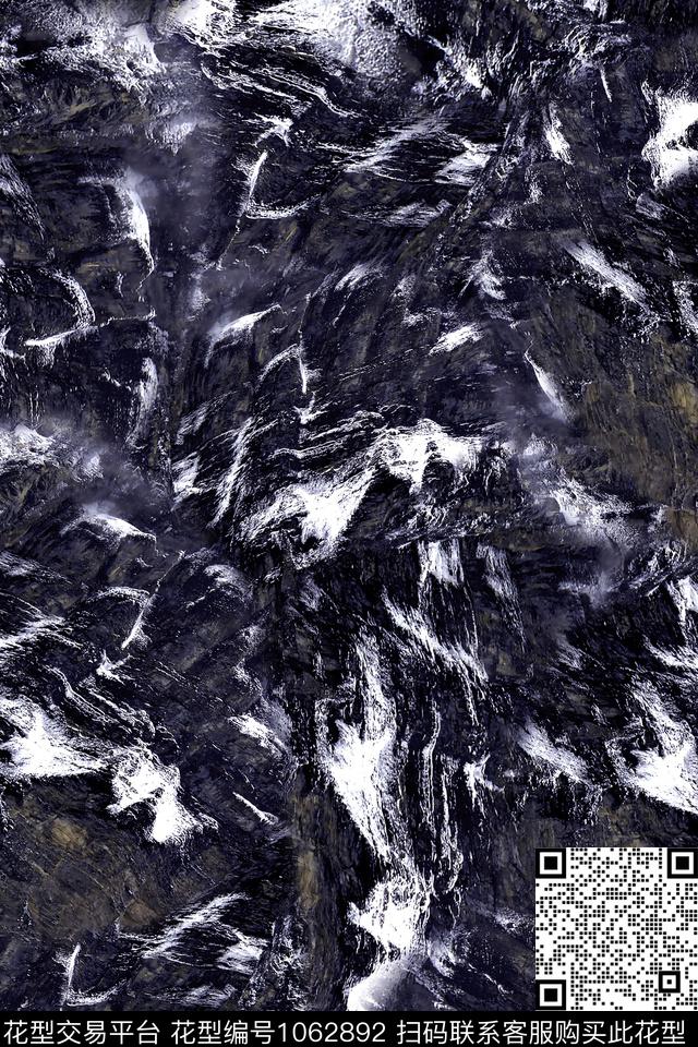 肌理抽象男装数码印花华亿平台下载（图片编号: 1062892） - 瓦栏（Walan）