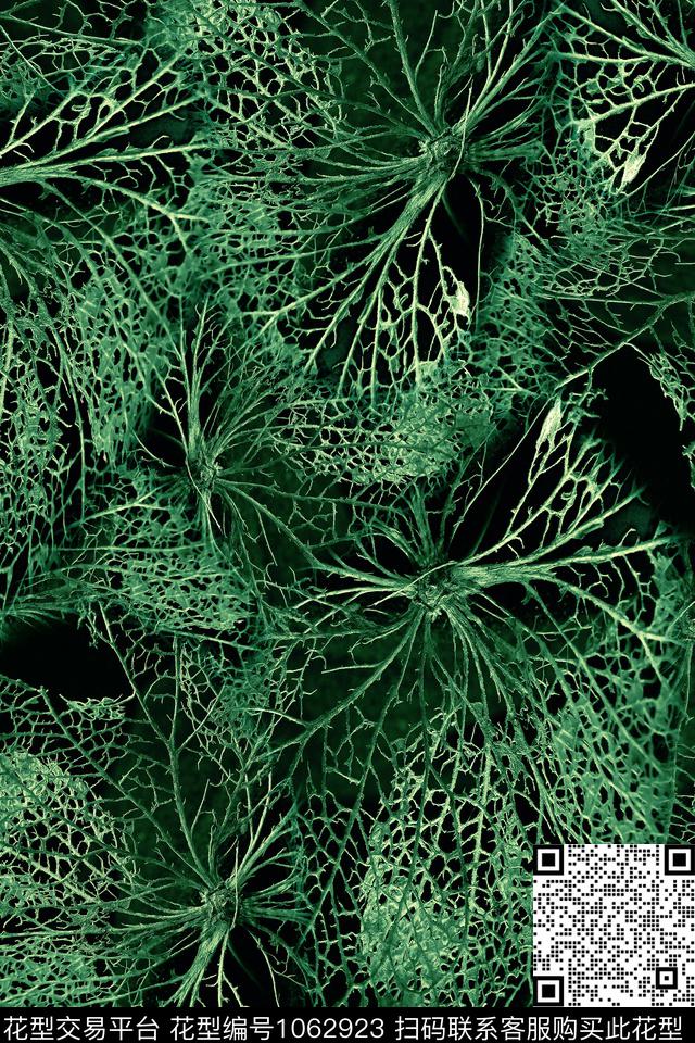 植物男装绿植树叶数码印花华亿平台下载（图片编号: 1062923） - 瓦栏（Walan）